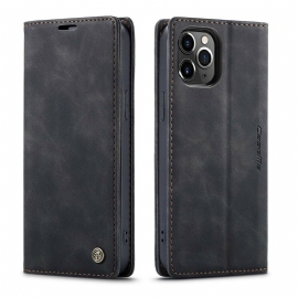 θηκη κινητου iPhone 12 Pro Max Θήκη Flip Caseme Faux Leather