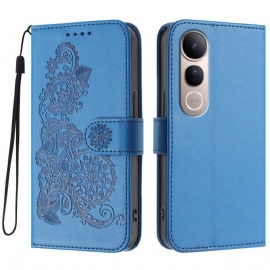 Δερματινη Θηκη Vivo V50 Lite 5g Δαντέλα (dragon)