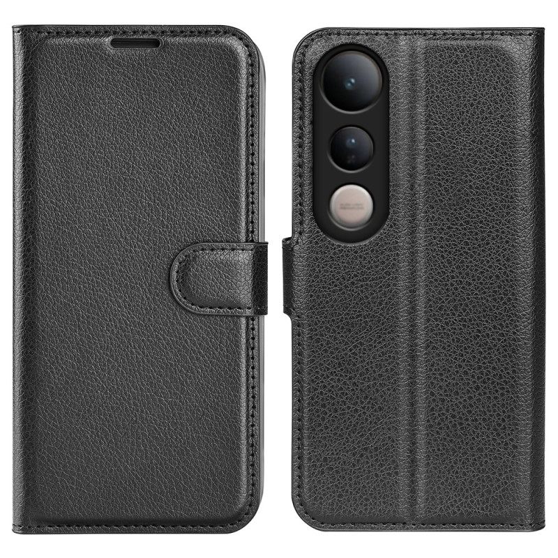 Δερματινη Θηκη Vivo V50 Lite 5g Δέρμα Λίτσι (faux Leather)