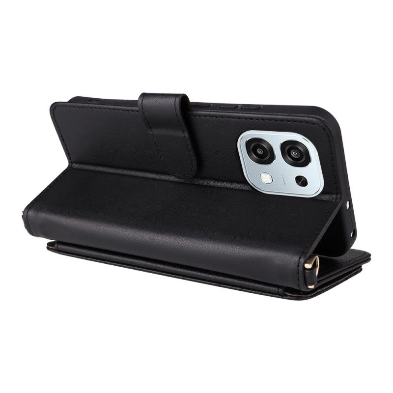 Δερματινη Θηκη Vivo V50 Lite 5g Καπιτονέ Με Λουράκι Ώμου Και Κορδόνι