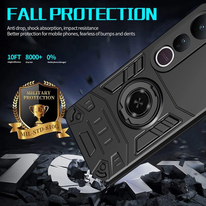 Κάλυμμα Vivo V50 Lite 5g Περιστρεφόμενη Βάση Και Ενισχυμένη Προστασία Σιλικόνης