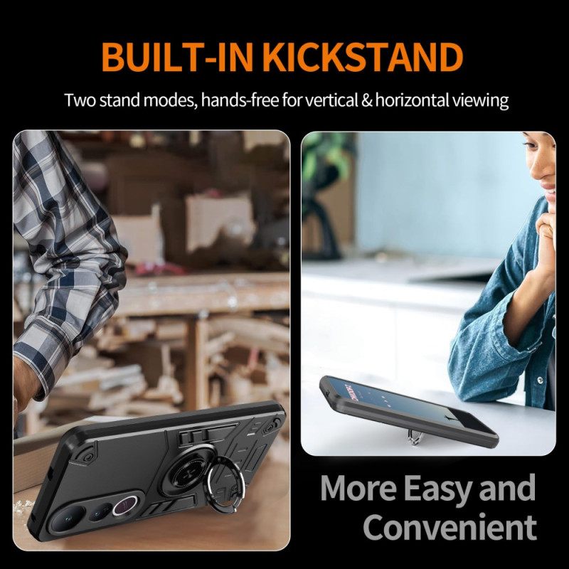 Κάλυμμα Vivo V50 Lite 5g Περιστρεφόμενη Βάση Και Ενισχυμένη Προστασία Σιλικόνης