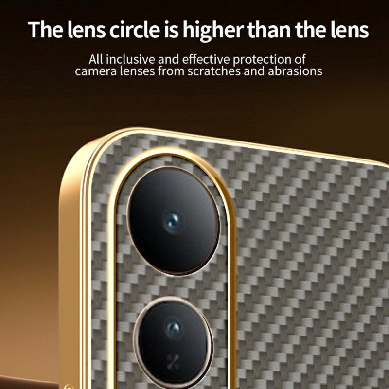 Κάλυμμα Vivo V50 Lite 5g Υφή Από Ανθρακονήματα