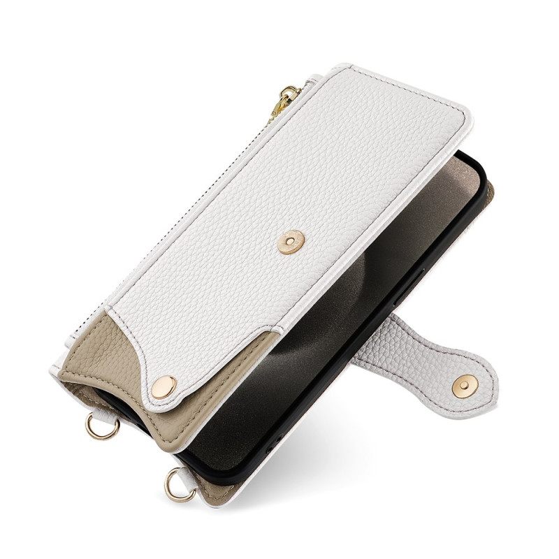 Vivo V50 Lite 5g Πορτοφόλι Ώμου Με Καθρέφτη Και Αλυσίδα