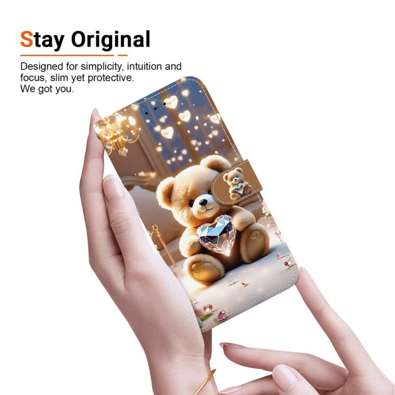 Δερματινη Θηκη Oneplus Nord 5 Αγάπη Για Αρκουδάκι