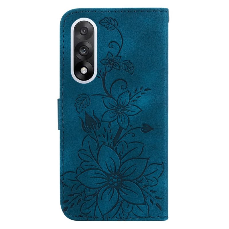 Δερματινη Θηκη Oneplus Nord 5 Λουλουδάτο Σιλικόνης