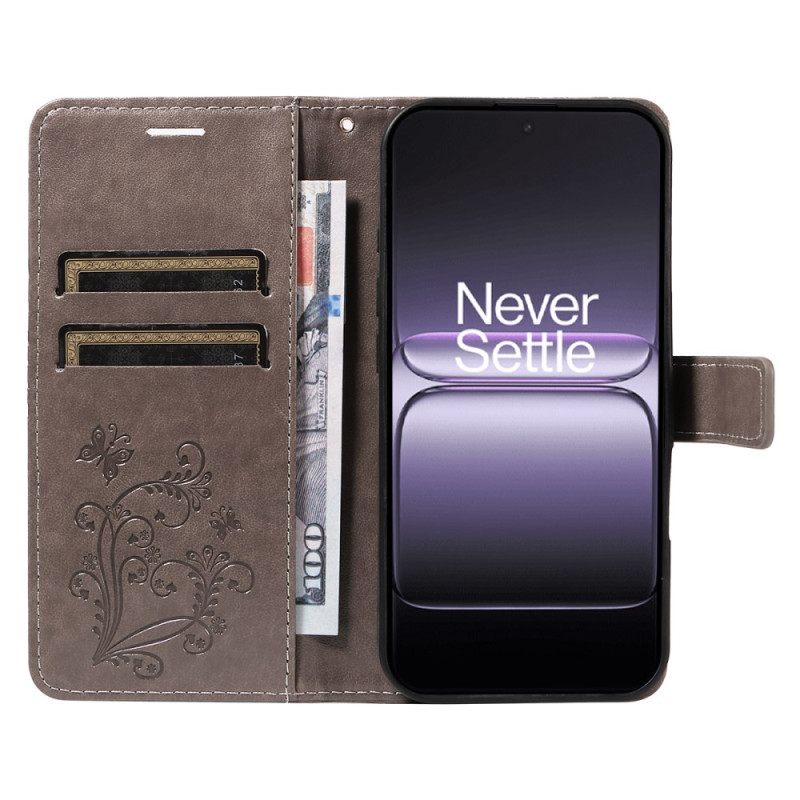 Δερματινη Θηκη Oneplus Nord 5 Μεγάλες Πεταλούδες