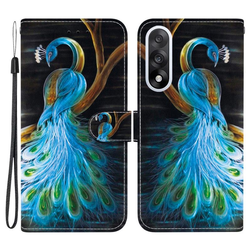 Δερματινη Θηκη Oneplus Nord 5 Παγώνι