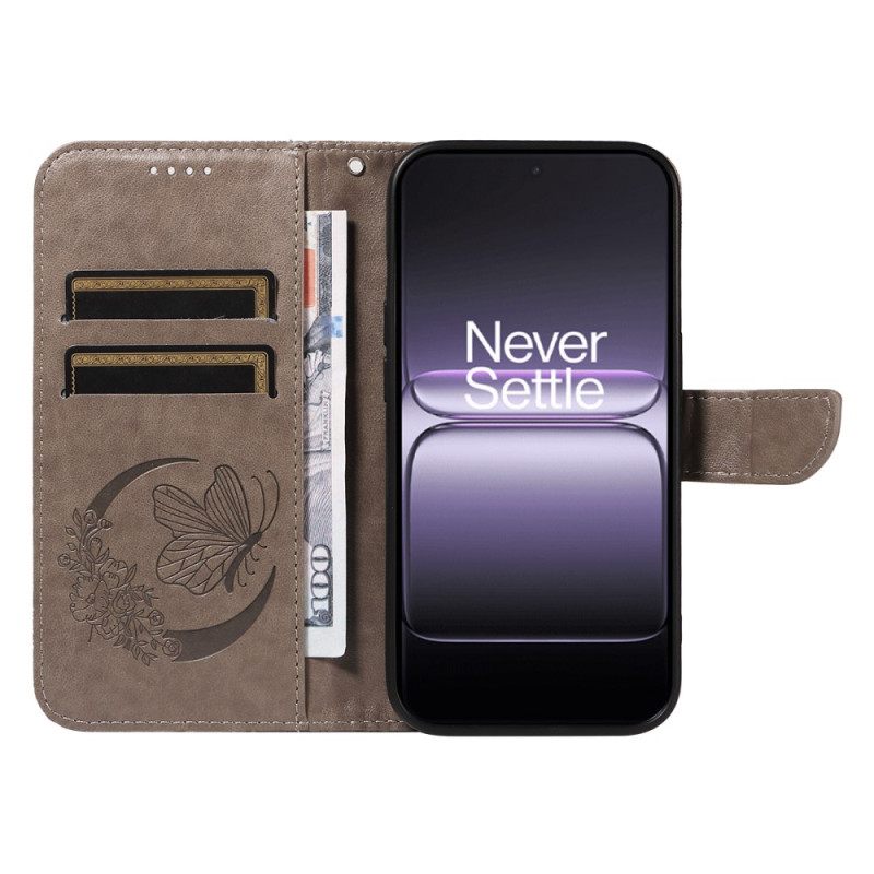 Δερματινη Θηκη Oneplus Nord 5 Σχέδιο Πεταλούδας
