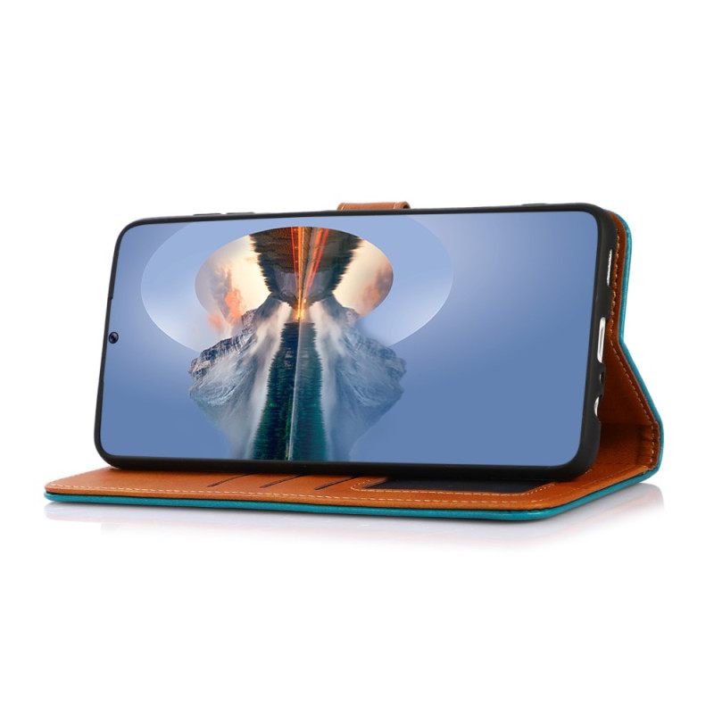 Δερματινη Θηκη Oneplus Nord 5 Χρυσό Κούμπωμα Khazneh