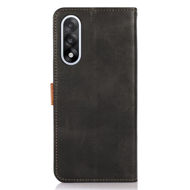 Δερματινη Θηκη Oneplus Nord 5 Χρυσό Κούμπωμα Khazneh