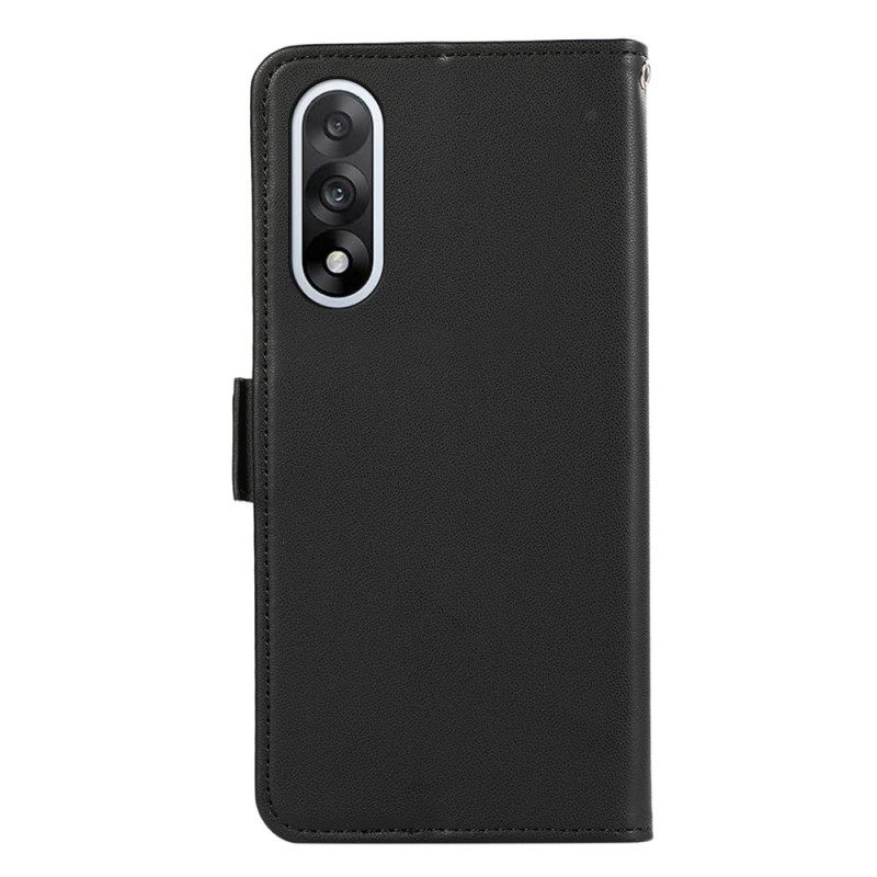 Κάλυμμα Oneplus Nord 5 Abeel Δερμάτινο Πορτοφόλι Rfid