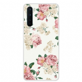 θηκη κινητου OnePlus Nord Διαφανή Λουλούδια Ελευθερίας