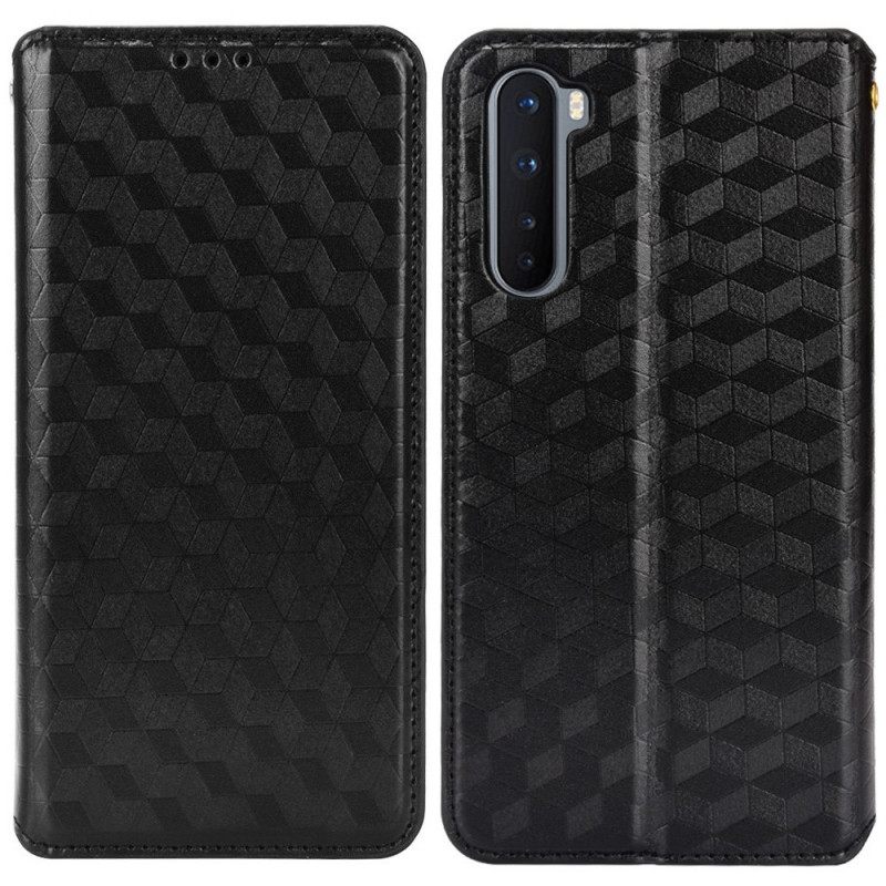 θηκη κινητου OnePlus Nord Θήκη Flip Διαμαντένιο Δερμάτινο Εφέ