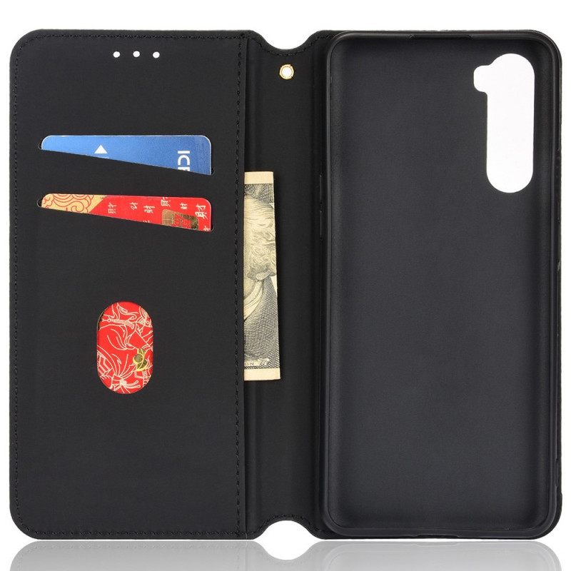 θηκη κινητου OnePlus Nord Θήκη Flip Διαμαντένιο Δερμάτινο Εφέ