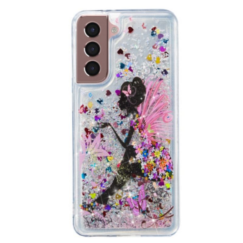 Κάλυμμα Samsung Galaxy S24 Plus 5g Young Girl Liquid Glitter