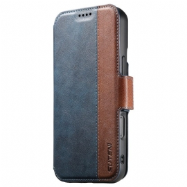 Δερματινη Θηκη iPhone 17 Δέρμα Magsafe Δίχρωμο Με Υφή