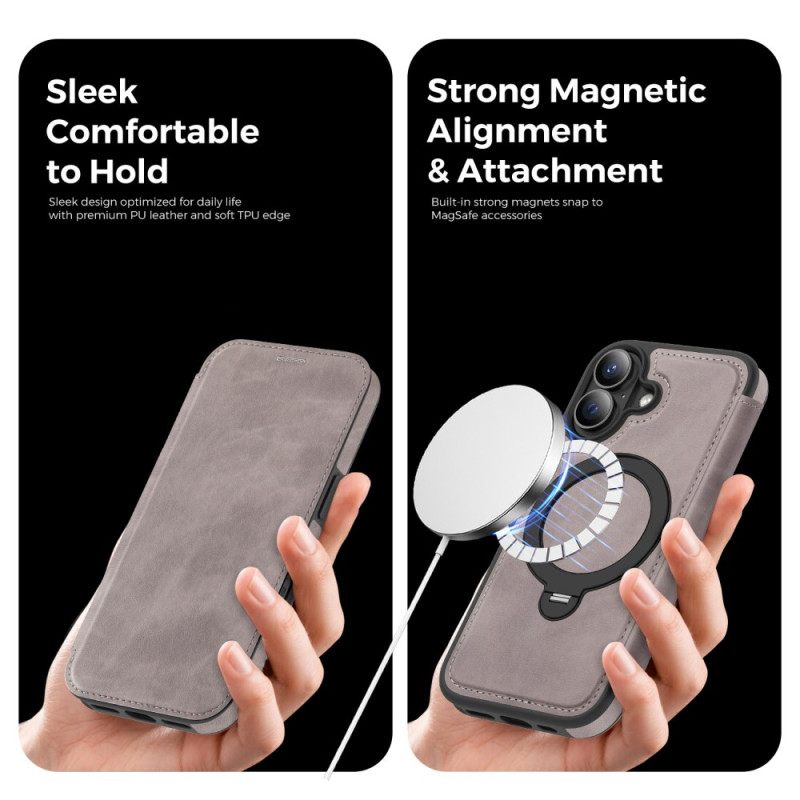 Δερματινη Θηκη iPhone 17 Ενσωματωμένο Μπλοκάρισμα Rfid Από Magsafe