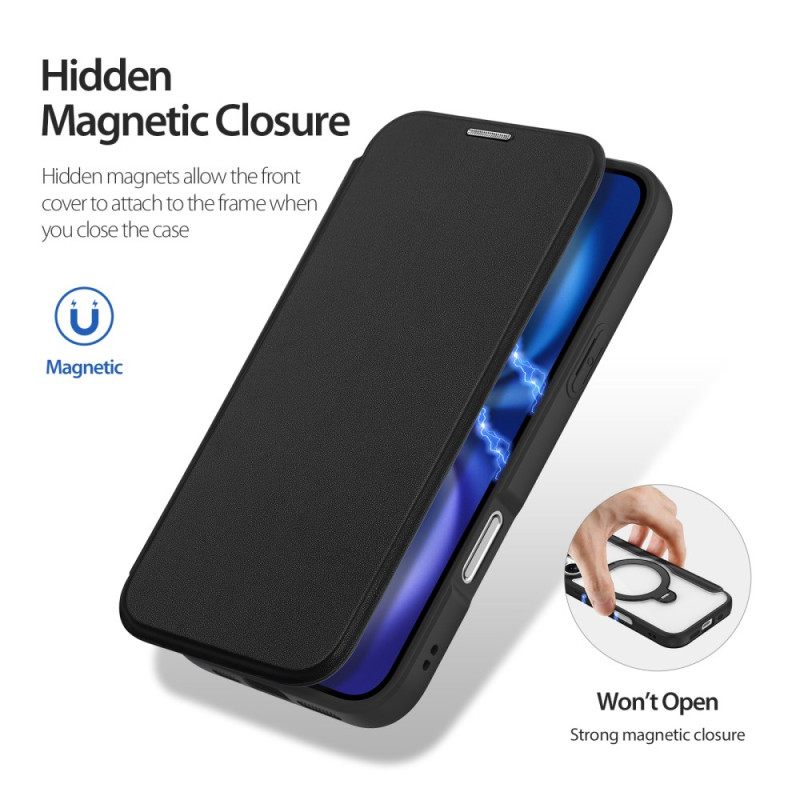 Δερματινη Θηκη iPhone 17 Magsafe Skin X Pro Series Με Dux Ducis Βάση