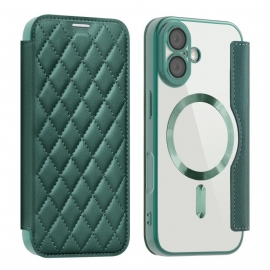 Δερματινη Θηκη iPhone 17 Συμβατή Με Magsafe Καπιτονέ