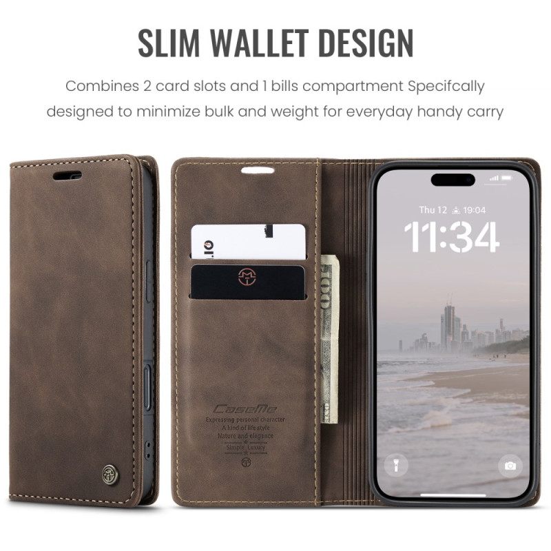 Δερματινη Θηκη iPhone 17 Θήκες Κινητών Προστασία Rfid Caseme