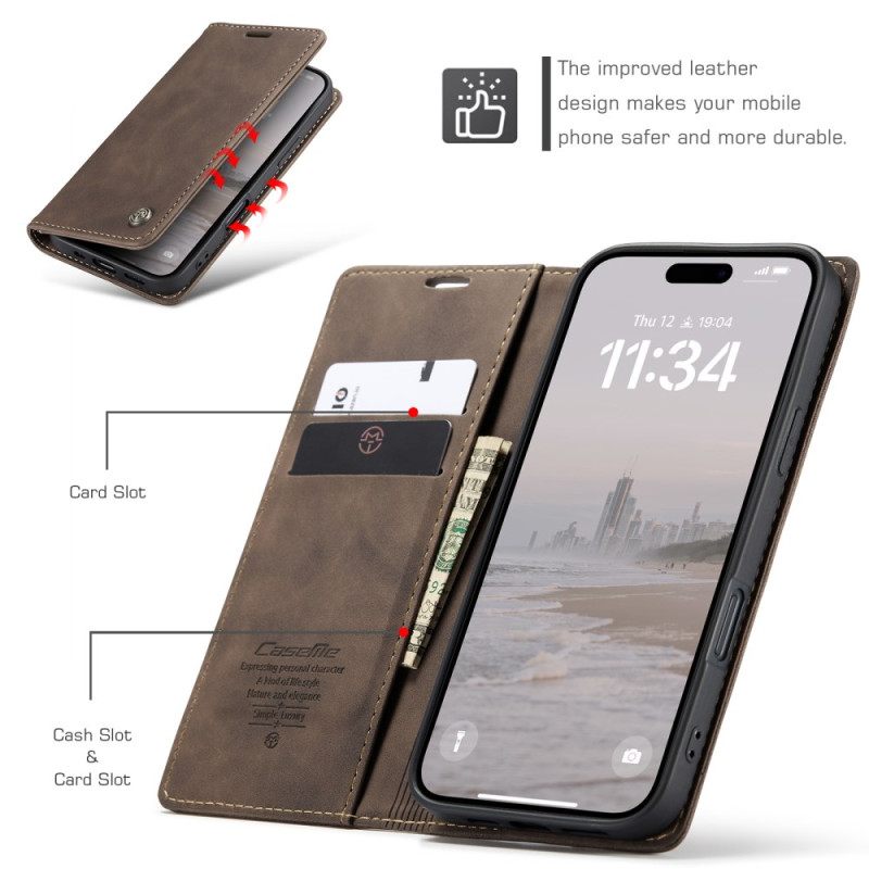 Δερματινη Θηκη iPhone 17 Θήκες Κινητών Προστασία Rfid Caseme