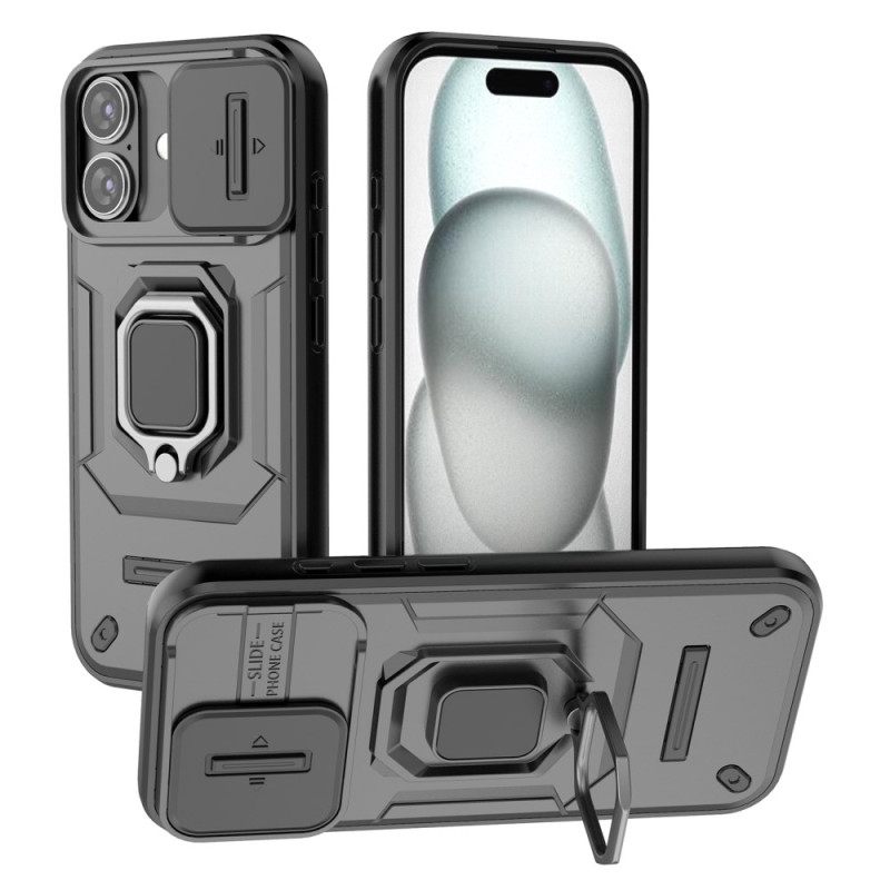 Κάλυμμα iPhone 17 Ανθεκτικό Δαχτυλίδι Με Κάμερα Προστατευτικό Σιλικόνης