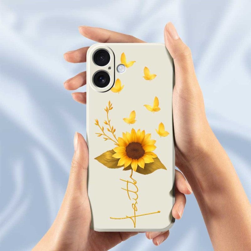 Κάλυμμα iPhone 17 Ηλίανθος Υγρής Σιλικόνης
