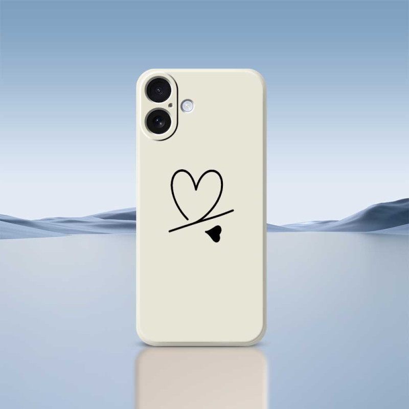 Κάλυμμα iPhone 17 Καρδιά Υγρής Σιλικόνης Σιλικόνης