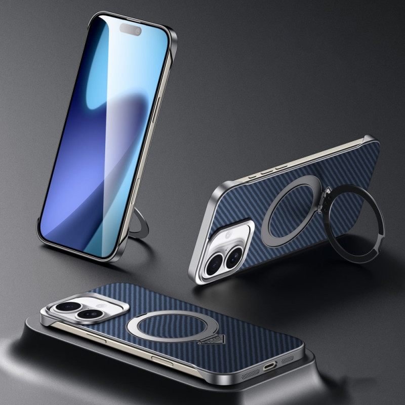 Κάλυμμα iPhone 17 Συμβατό Με Magsafe Leather Effect With Stand