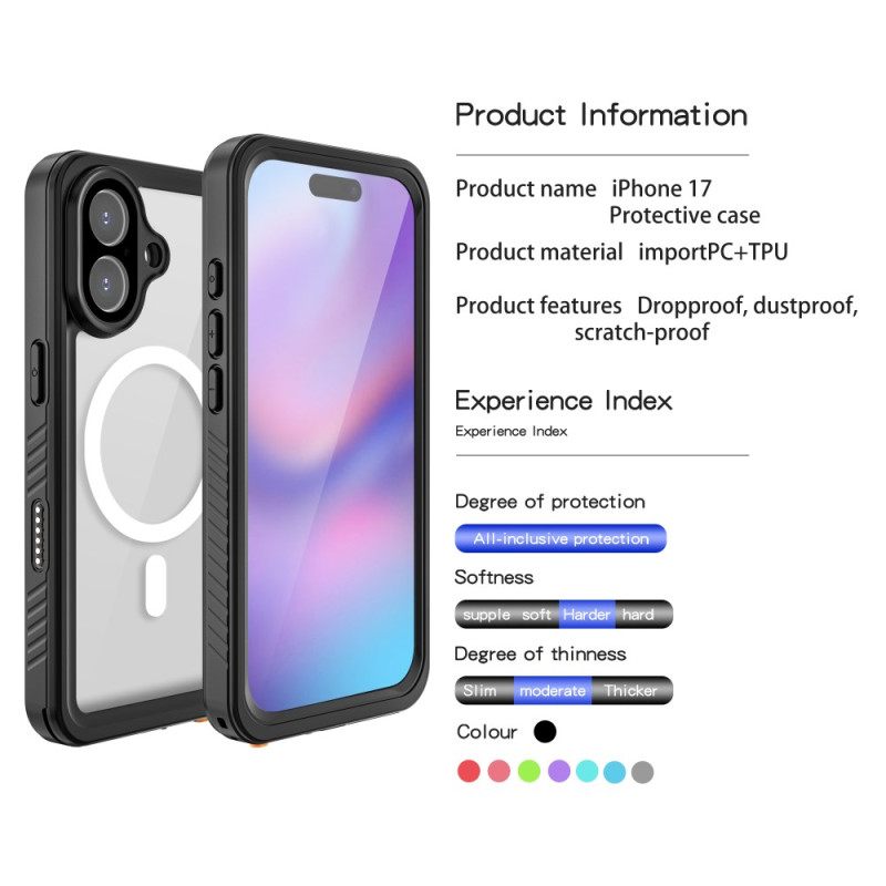 Κάλυμμα iPhone 17 Θήκες Κινητών Συμβατό Με Magsafe Waterproof Fs/fm Series Redpepper