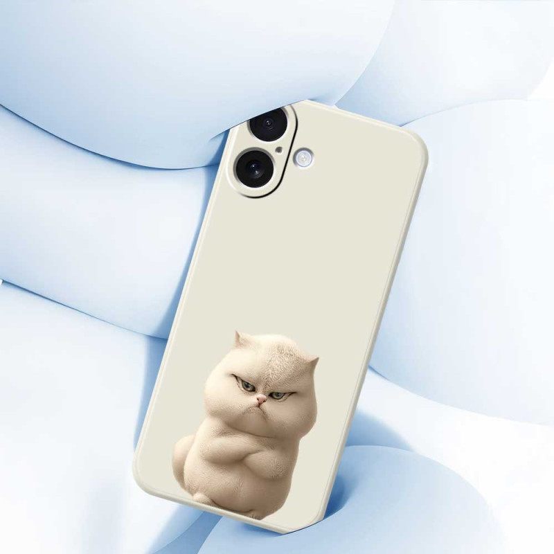 Κάλυμμα iPhone 17 Θήκες Κινητών Υγρή Σιλικόνη Angry Cat