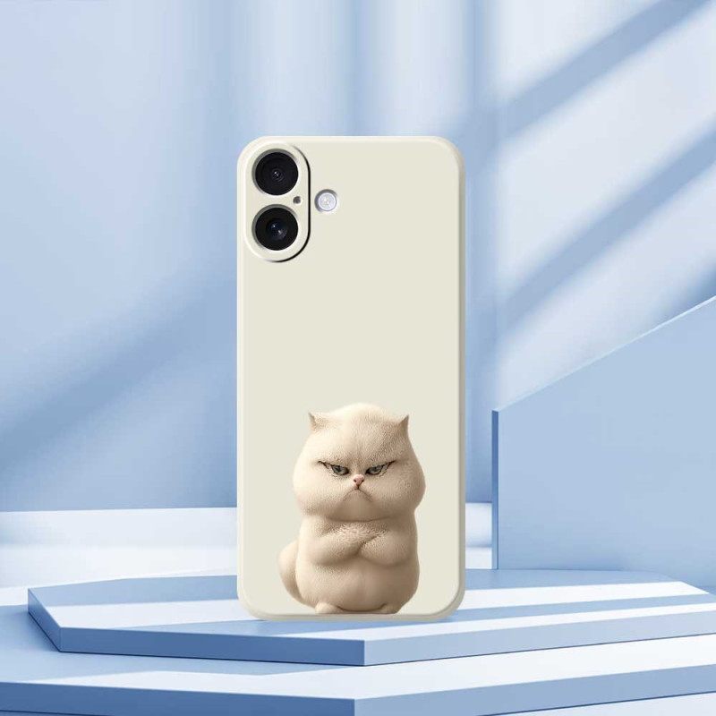 Κάλυμμα iPhone 17 Θήκες Κινητών Υγρή Σιλικόνη Angry Cat