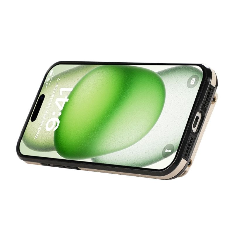Κάλυμμα iPhone 17 Θήκη Πολλαπλών Καρτών Και Ιμάντας Ώμου