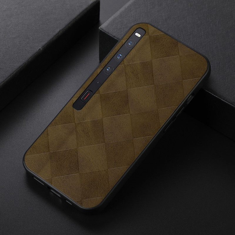 Κάλυμμα Huawei Mate XS 2 Καρό Σχέδιο Από Τεχνητό Δέρμα