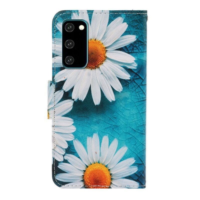 Κάλυμμα Samsung Galaxy S20 με κορδονι Strappy Daisies