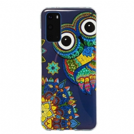 θηκη κινητου Samsung Galaxy S20 Fluorescent Owl Mandala