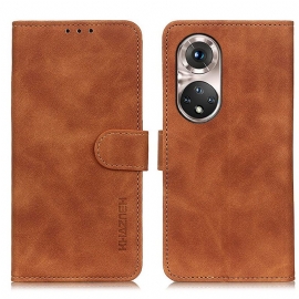 Κάλυμμα Huawei Nova 9 Pro / Honor 50 Pro Vintage Khazneh Leather Effect