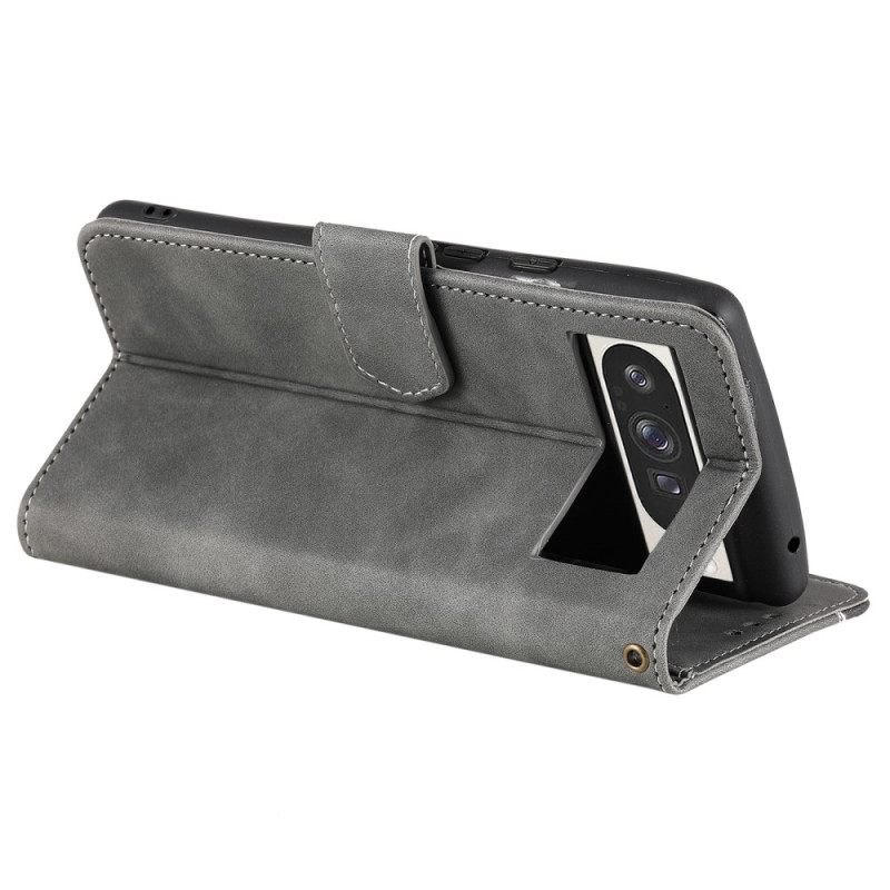 Δερματινη Θηκη Google Pixel 10 Pro Xl Δίχρωμο Με Λουράκι Σιλικόνης