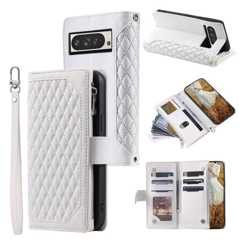 Δερματινη Θηκη Google Pixel 10 Pro Xl Καπιτονέ Πορτοφόλι