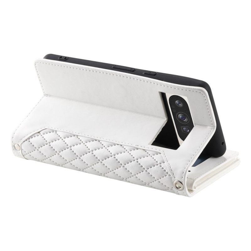 Δερματινη Θηκη Google Pixel 10 Pro Xl Καπιτονέ Πορτοφόλι