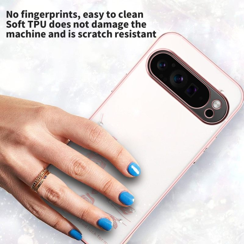 Κάλυμμα Google Pixel 10 Pro Xl Διακόσμηση Με Λουλούδια Και Στρας