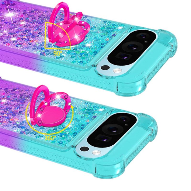 Κάλυμμα Google Pixel 10 Pro Xl Γκλίτερ Με Ντεγκραντέ Με Βάση Δαχτυλιδιού