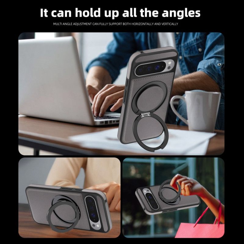 Κάλυμμα Google Pixel 10 Pro Xl Συμβατό Με Magsafe Βάση Δαχτυλιδιού Σε Εφέ Σουέτ