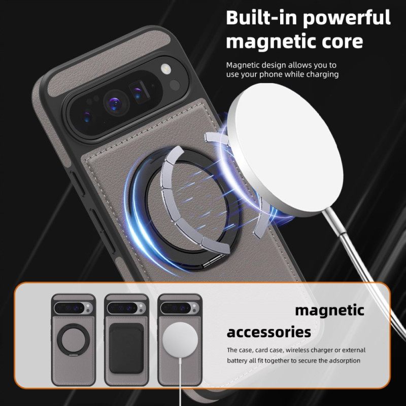 Κάλυμμα Google Pixel 10 Pro Xl Συμβατό Με Magsafe Βάση Δαχτυλιδιού Σε Εφέ Σουέτ