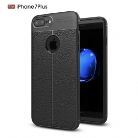 Θήκη iPhone 8 Plus / 7 Plus Δερμάτινο Εφέ Litchi Διπλής Γραμμής