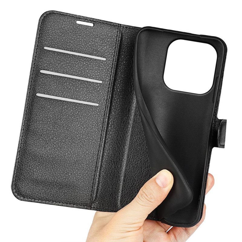 Δερματινη Θηκη Oneplus 15 Δέρμα Λίτσι (faux Leather) Σιλικόνης