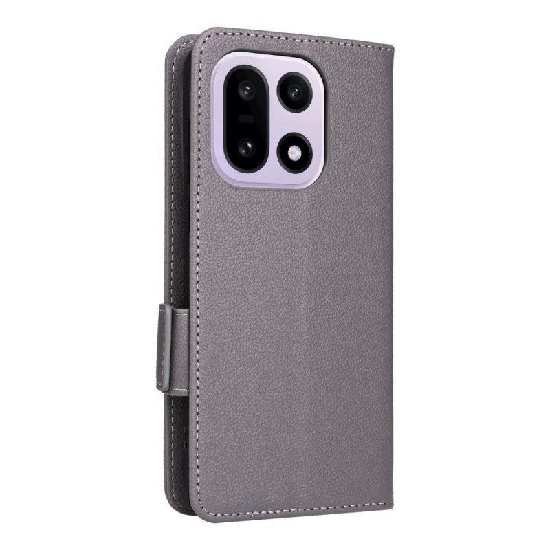 Δερματινη Θηκη Oneplus 15 Εφέ Δέρματος Με Λουράκι