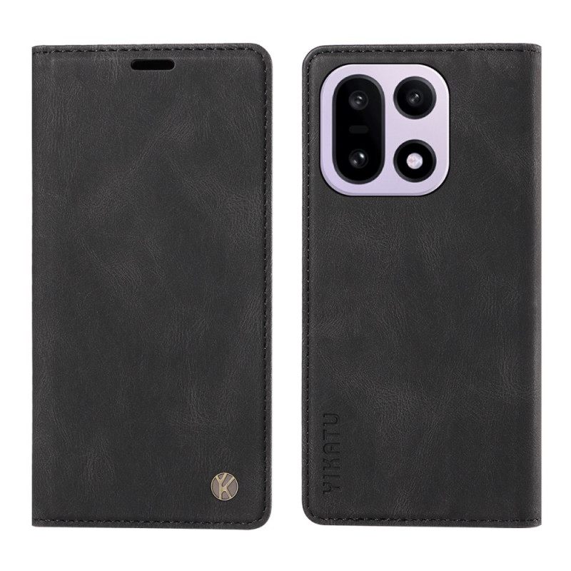 Δερματινη Θηκη Oneplus 15 Εφέ Σουέτ Yikatu Σιλικόνης