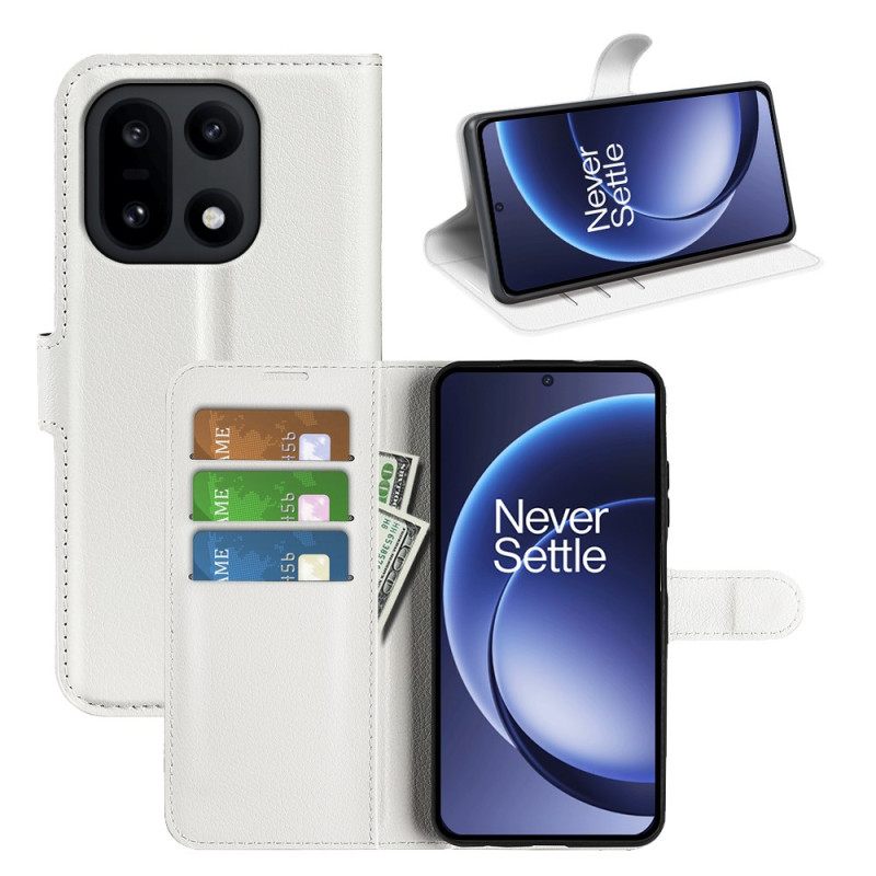 Δερματινη Θηκη Oneplus 15 Λύτσι Από Τεχνητό Δέρμα